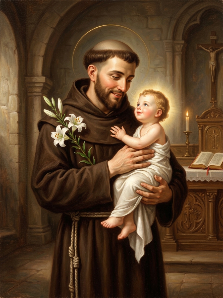 Sant'Antonio di Padova con Gesù Bambino